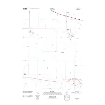 2013 Map of Walcott, 2013 Print