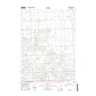 2014 Map of Waldenburg, 2014 Print