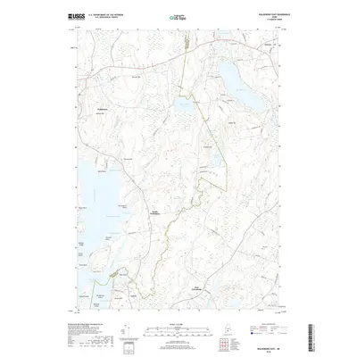 2018 Map of Waldoboro East, 2018 Print