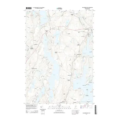 2014 Map of Waldoboro West, 2014 Print
