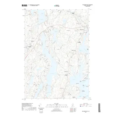 2018 Map of Waldoboro West, 2018 Print
