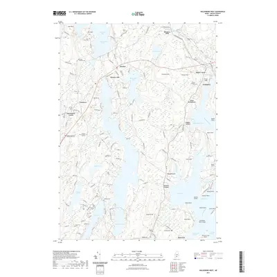 2021 Map of Waldoboro West, 2021 Print
