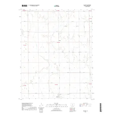 2018 Map of Waldron, 2018 Print