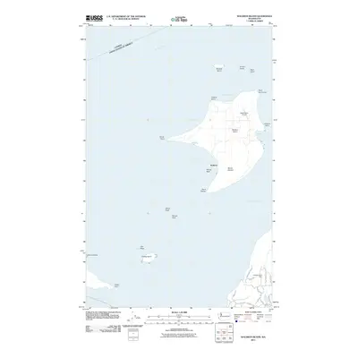 2011 Map of Waldron Island, 2011 Print