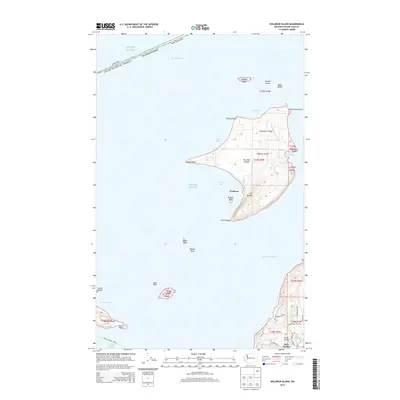 2014 Map of Waldron Island, 2014 Print