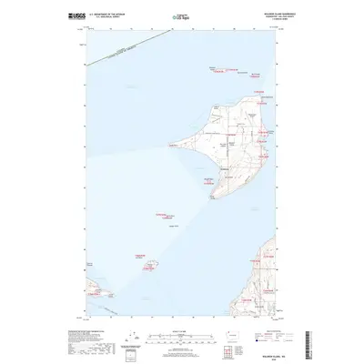 2020 Map of Waldron Island, 2020 Print