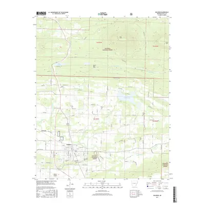 2017 Map of Waldron, 2017 Print