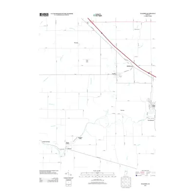 2013 Map of Waldron, 2013 Print