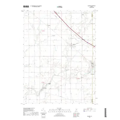 2019 Map of Waldron, 2019 Print