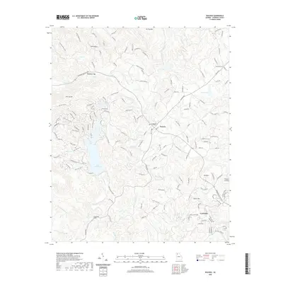 2020 Map of Waleska, 2020 Print