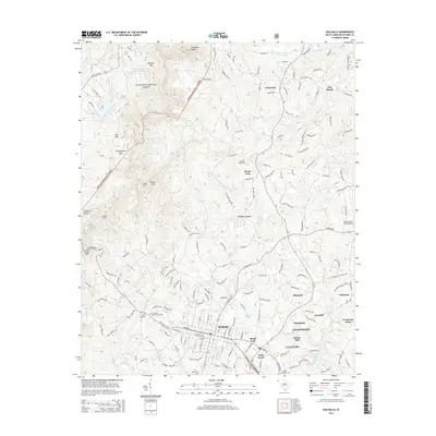 2014 Map of Walhalla, 2014 Print