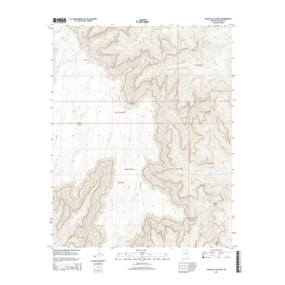2014 Map of Walhalla Plateau, 2014 Print