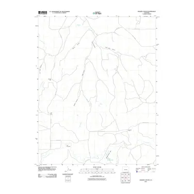 2010 Map of Walker Canyon, 2010 Print