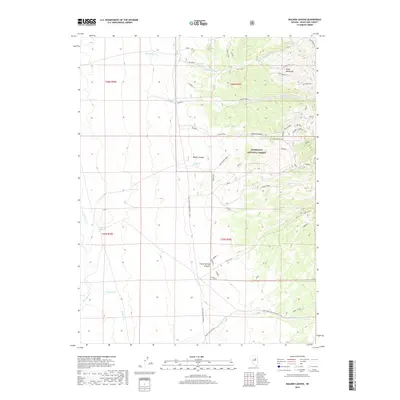 2018 Map of Walker Canyon, 2018 Print