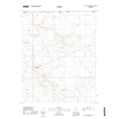 2018 Map of Walker Creek Reservoir, 2018 Print