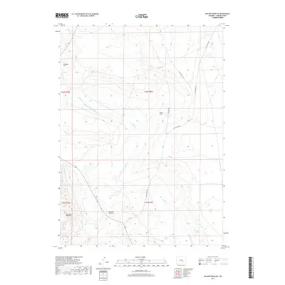 2017 Map of Walker Draw NW, 2017 Print