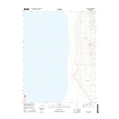 2014 Map of Walker Lake, 2014 Print
