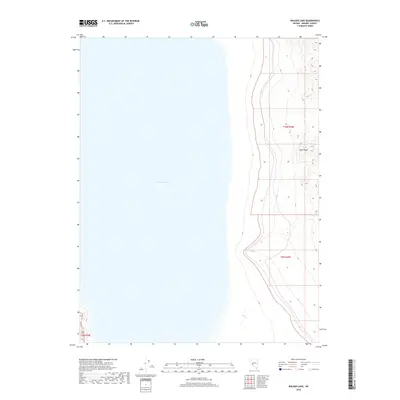 2018 Map of Walker Lake, 2018 Print