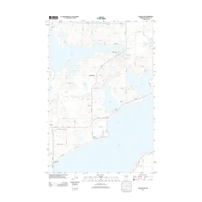 2013 Map of Walker Lake, 2013 Print