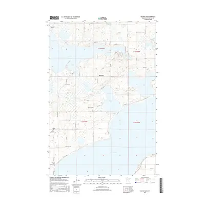 2016 Map of Walker Lake, 2016 Print