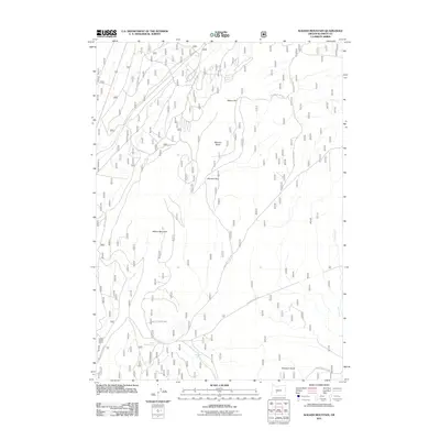 2011 Map of Walker Mountain, 2011 Print