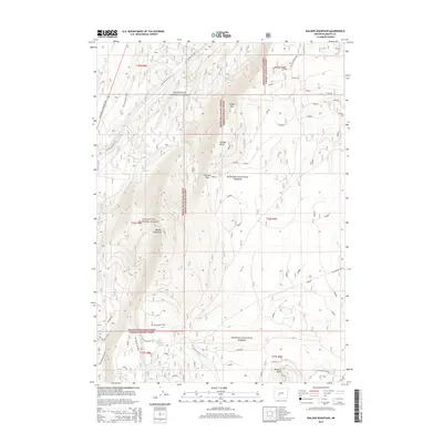 2014 Map of Walker Mountain, 2014 Print