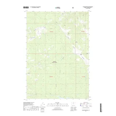 2017 Map of Walker Mountain, 2017 Print