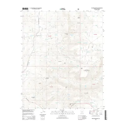 2014 Map of Walker Mountain, 2014 Print