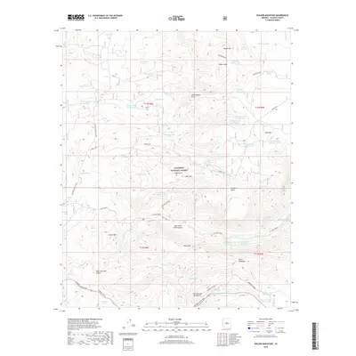 2018 Map of Walker Mountain, 2018 Print