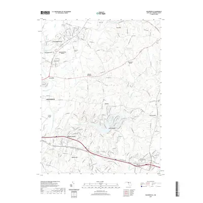 2019 Map of Walkersville, 2019 Print