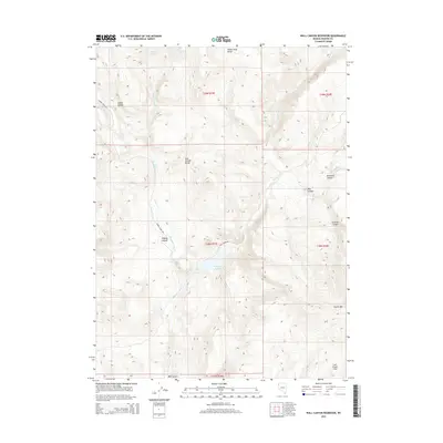 2015 Map of Wall Canyon Reservoir, 2015 Print