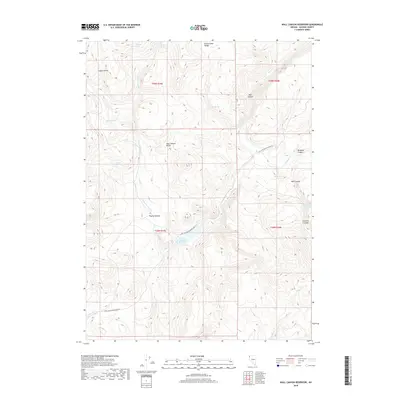 2018 Map of Wall Canyon Reservoir, 2018 Print