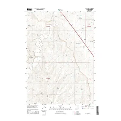 2015 Map of Wall Creek, 2015 Print