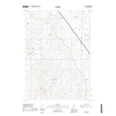 2017 Map of Wall Creek, 2017 Print