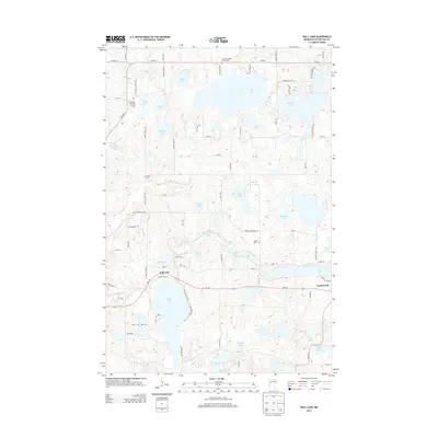 2013 Map of Wall Lake, 2013 Print