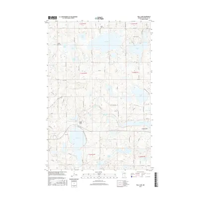 2016 Map of Wall Lake, 2016 Print