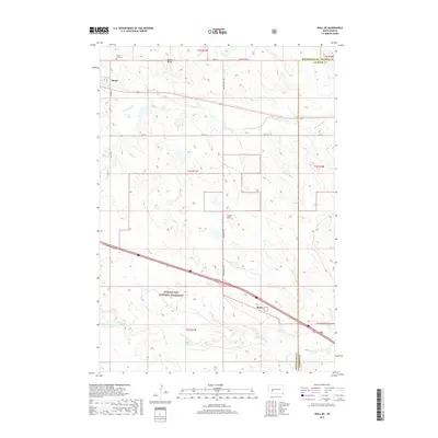 2017 Map of Wall NE, 2017 Print