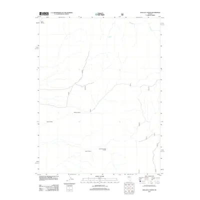 2012 Map of Wallace Canyon, 2012 Print