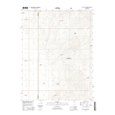 2014 Map of Wallace Canyon, 2014 Print