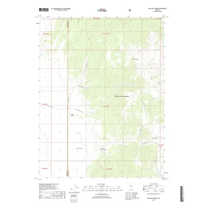 2018 Map of Wallace Canyon, 2018 Print