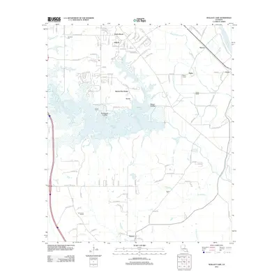 2012 Map of Wallace Lake, 2012 Print