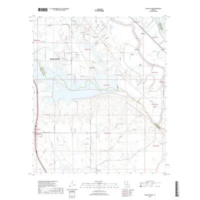 2018 Map of Wallace Lake, 2018 Print