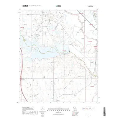 2020 Map of Wallace Lake, 2020 Print
