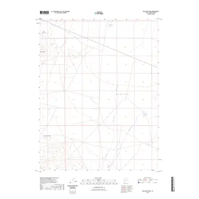 2023 Map of Wallaces Peak, 2023 Print