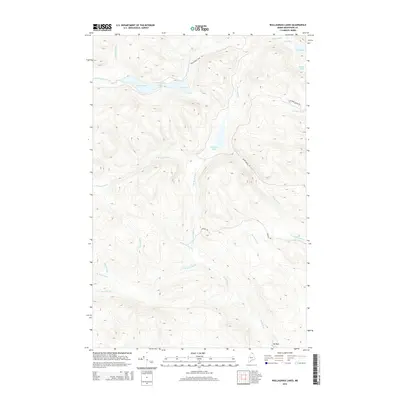 2014 Map of Wallagrass Lakes, 2014 Print