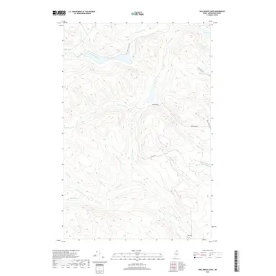 2018 Map of Wallagrass Lakes, 2018 Print