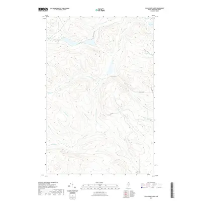 2021 Map of Wallagrass Lakes, 2021 Print