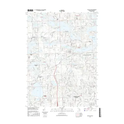 2017 Map of Walled Lake, 2017 Print