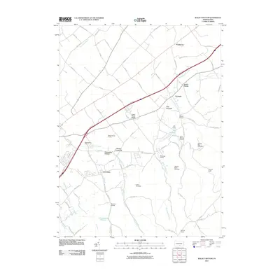 2010 Map of Walnut Bottom, 2010 Print