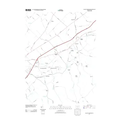 2013 Map of Walnut Bottom, 2013 Print
